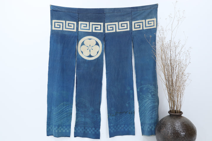 Antique Blue Indigo Asian Fabric