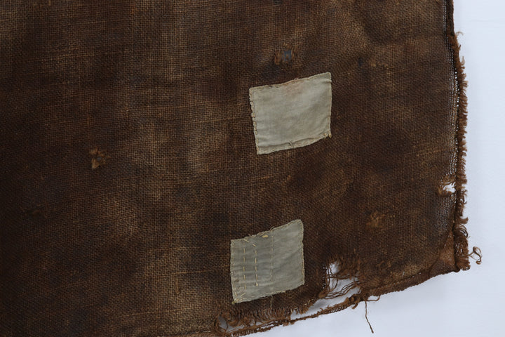 Antique Brown Asian Textile Wall Decor