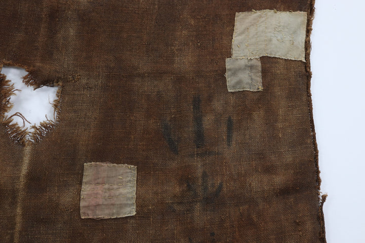 Antique Brown Asian Textile Wall Decor