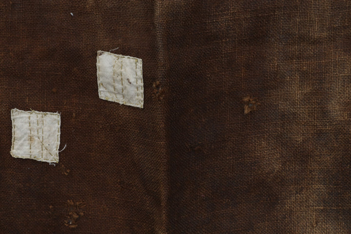 Antique Brown Asian Textile Wall Decor