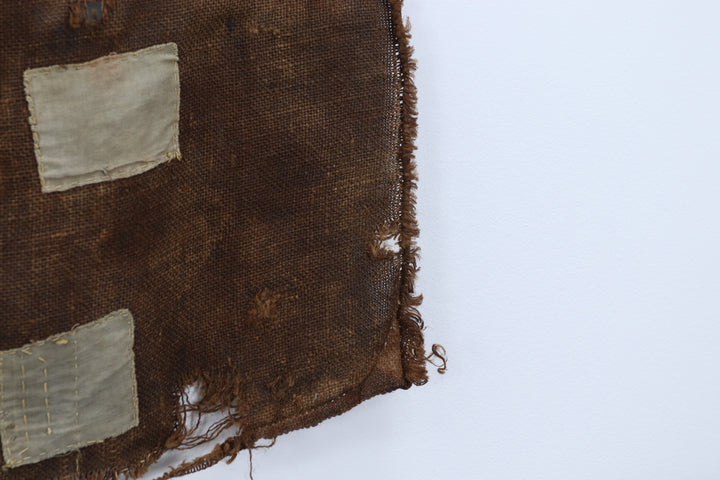 Antique Brown Asian Textile Wall Decor