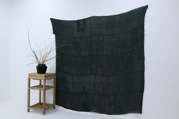 Antique Asian Green Textile
