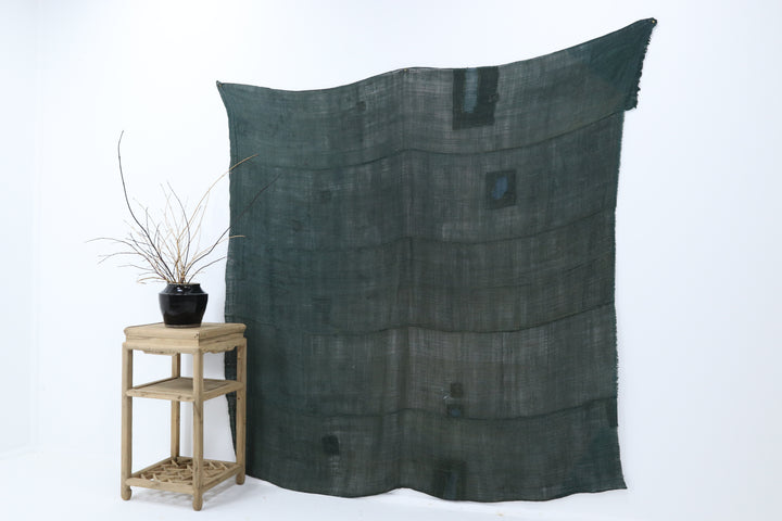 Antique Asian Green Textile