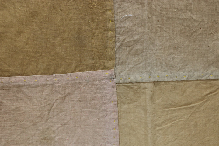 Antique Asian Yellow Wall Decor Textile