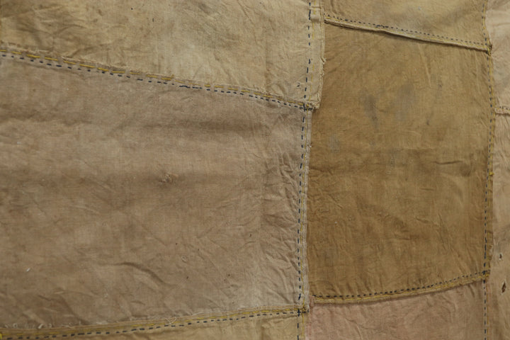 Antique Asian Yellow Wall Decor Textile