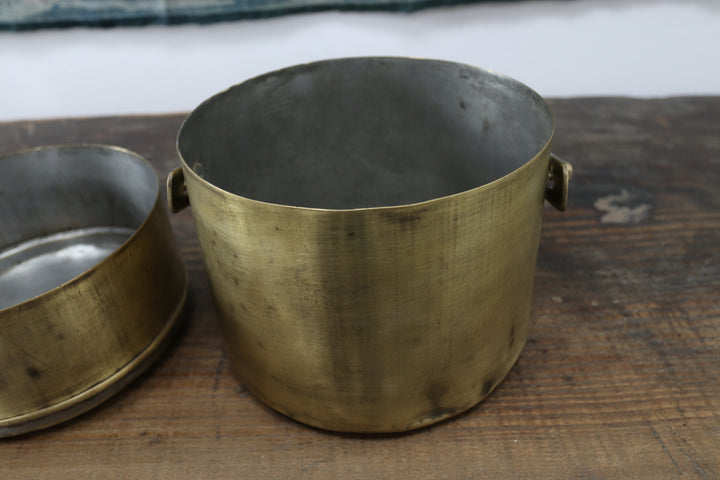 Antique Asian Metal Lunch Box