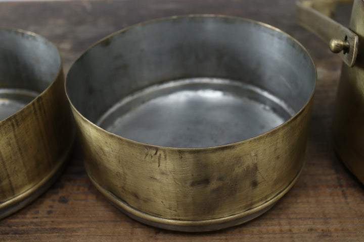 Antique Asian Metal Lunch Box