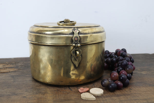 Antique Big Asian Metal Storage Container