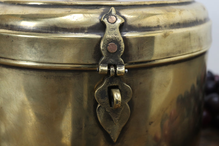 Antique Big Asian Metal Storage Container