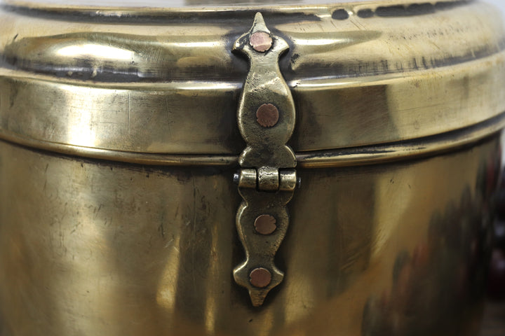 Antique Big Asian Metal Storage Container