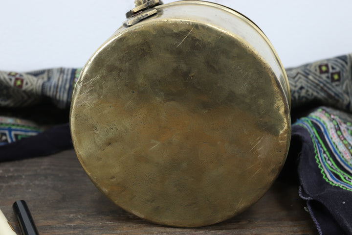 Antique Quaint Asian Metal Tin