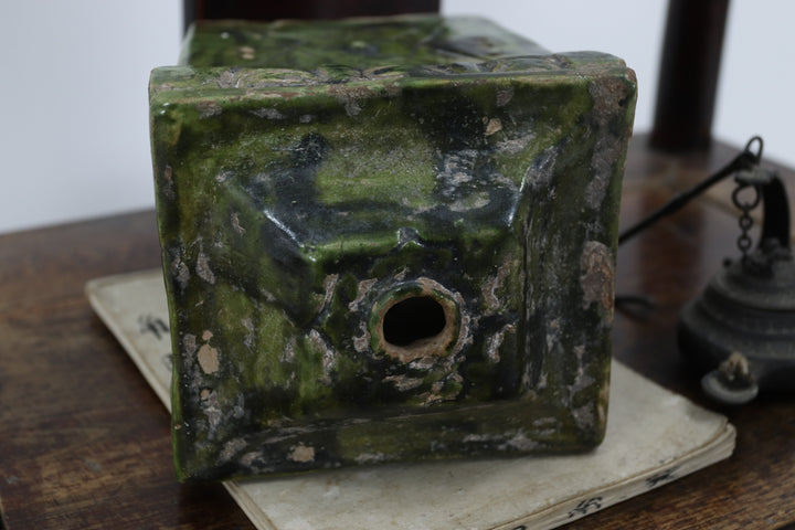 Antique Emerald Ceramic Sedan Chair 
