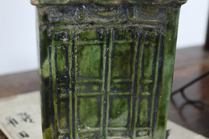 Antique Emerald Ceramic Sedan Chair 