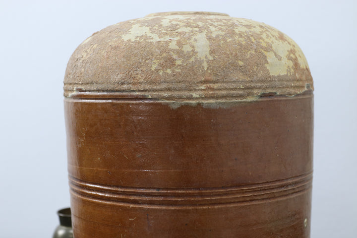 Antique Dark Tripod Ceramic Pot