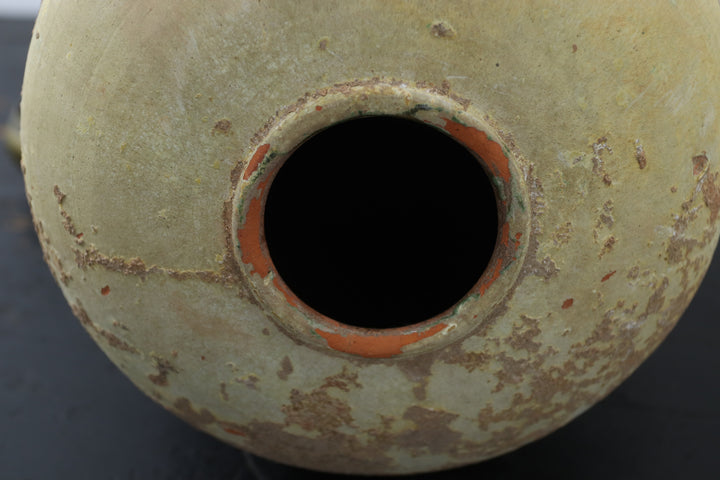 Antique Dark Tripod Ceramic Pot