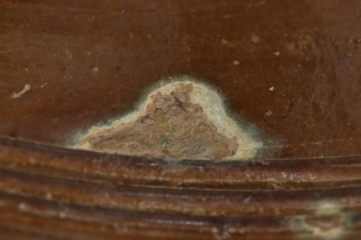 Antique Dark Tripod Ceramic Pot