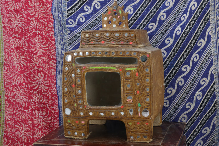 Oriental Hand-crafted Paper Mache Religious Item