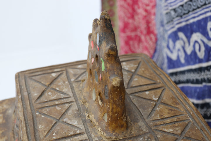 Oriental Hand-crafted Paper Mache Religious Item