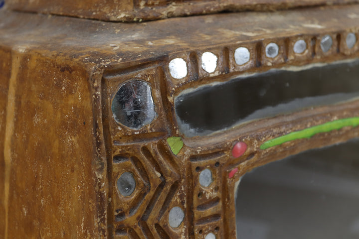 Oriental Hand-crafted Paper Mache Religious Item