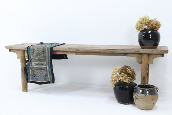 Vintage 1890’s wooden asain bench