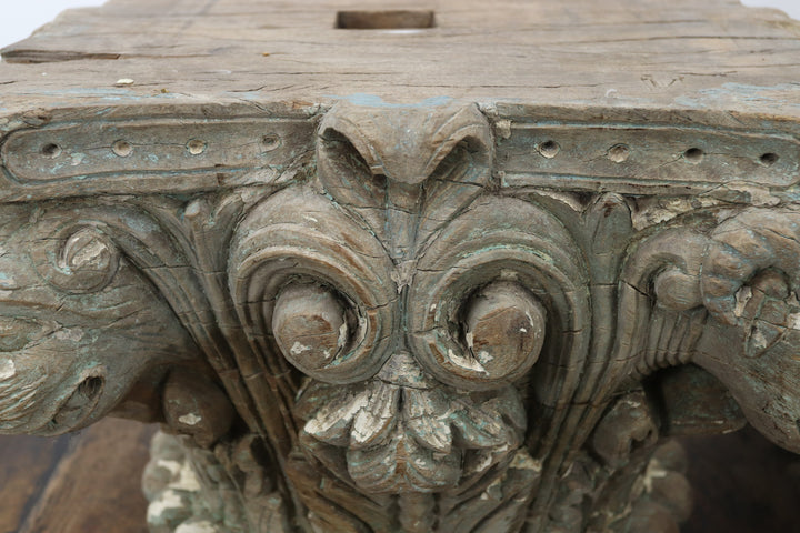 Antique Handmade Wooden Oriental Decoration