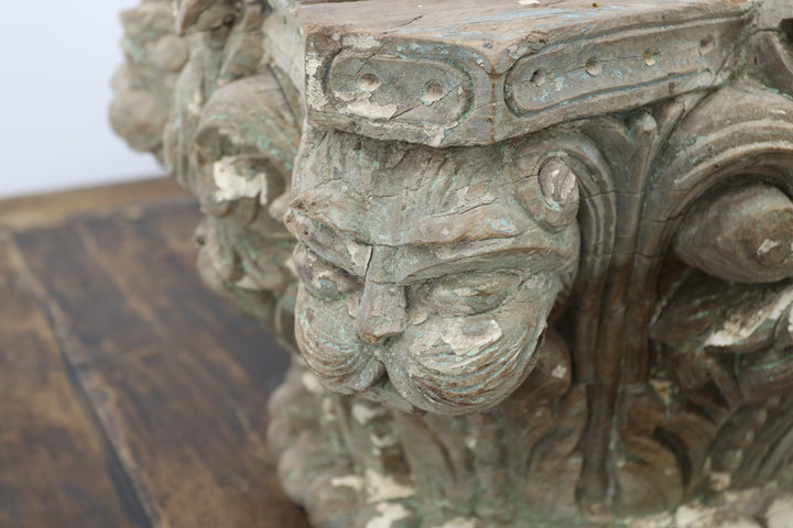 Antique Handmade Wooden Oriental Decoration
