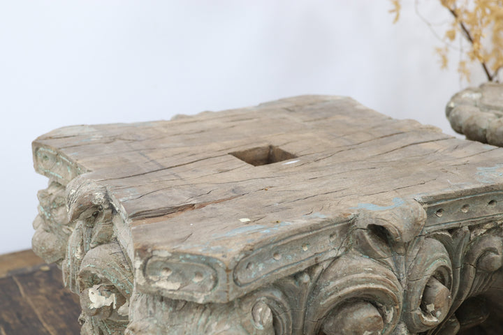 Antique Handmade Wooden Oriental Decoration
