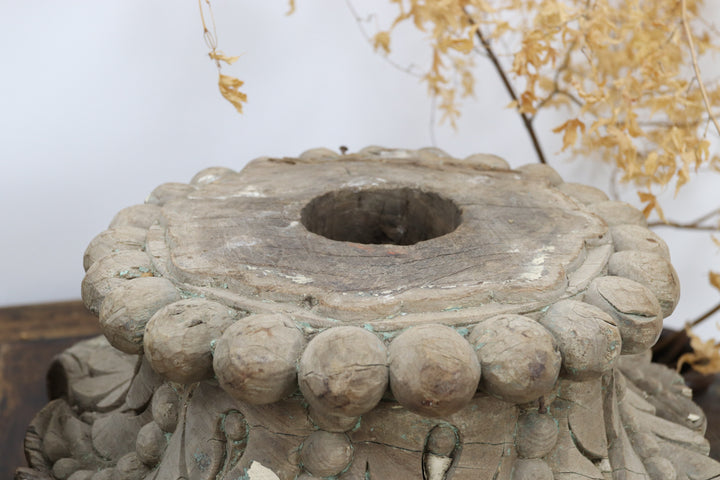 Antique Handmade Wooden Oriental Decoration