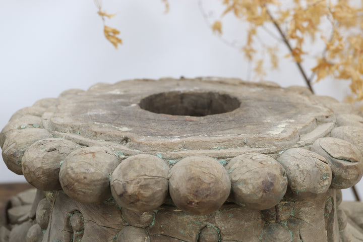 Antique Handmade Wooden Oriental Decoration