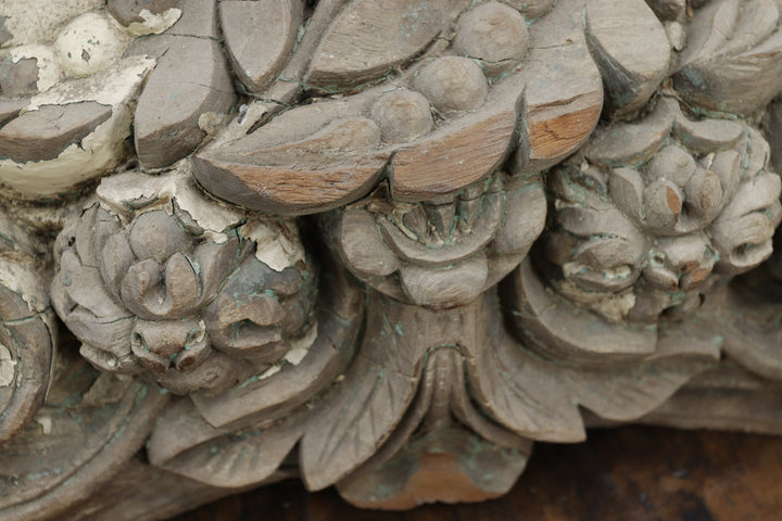 Antique Handmade Wooden Oriental Decoration