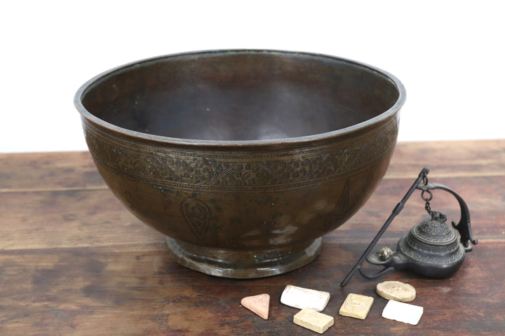 Antique Persian Metal Bowl