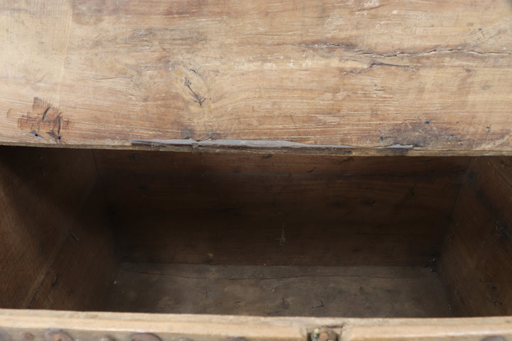 Vintage Wooden Trunk With Metal Revit's