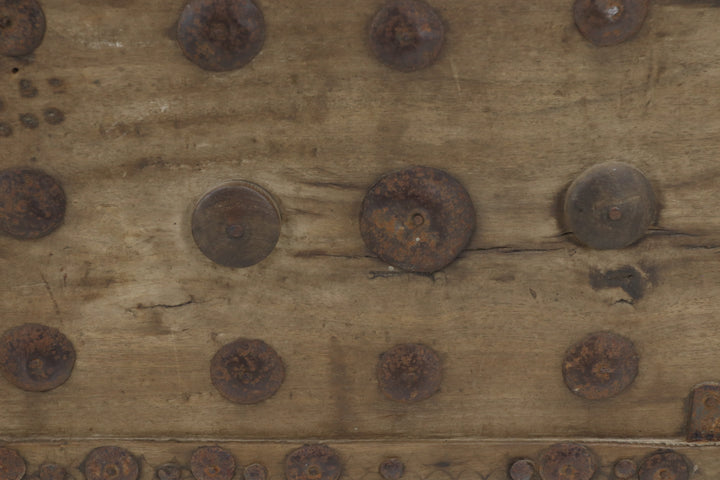Vintage Wooden Trunk With Metal Revit's