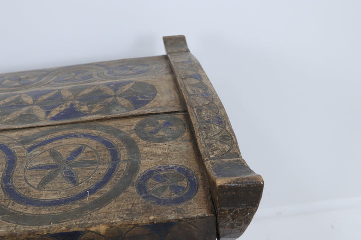 Antique Hungarian Romanian Wooden Trunk