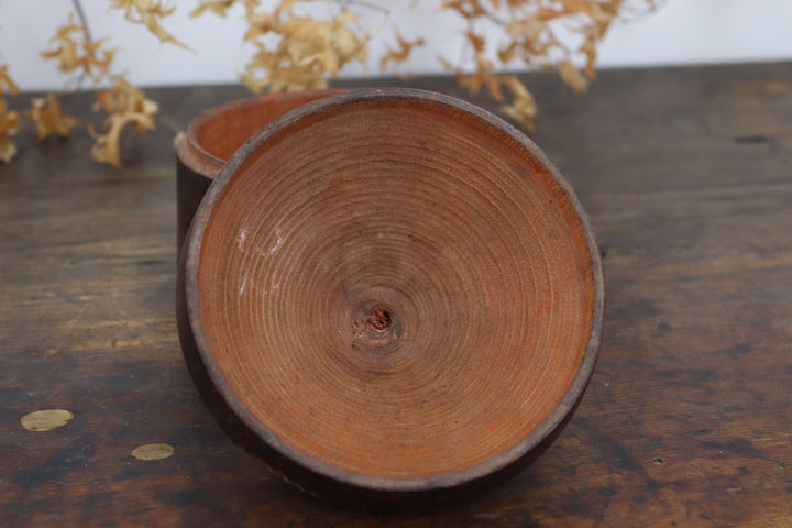 Antique Scarlett Oriental Container