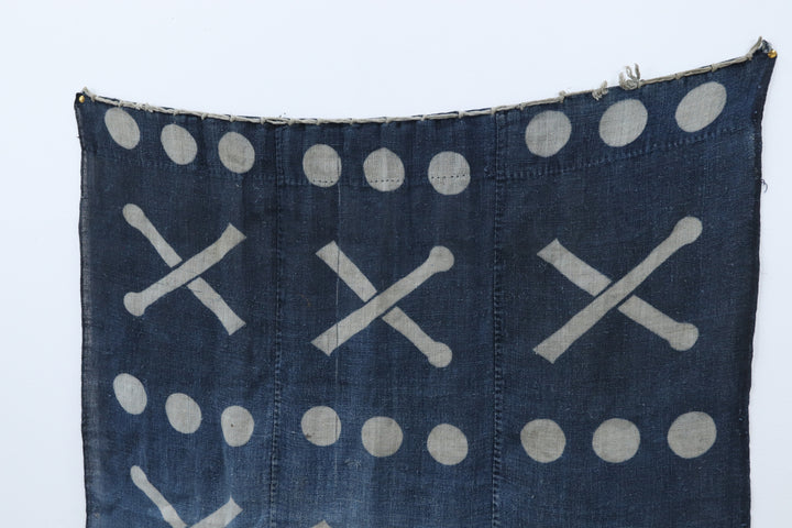 Antique Asian Blue Wall Decor Textile