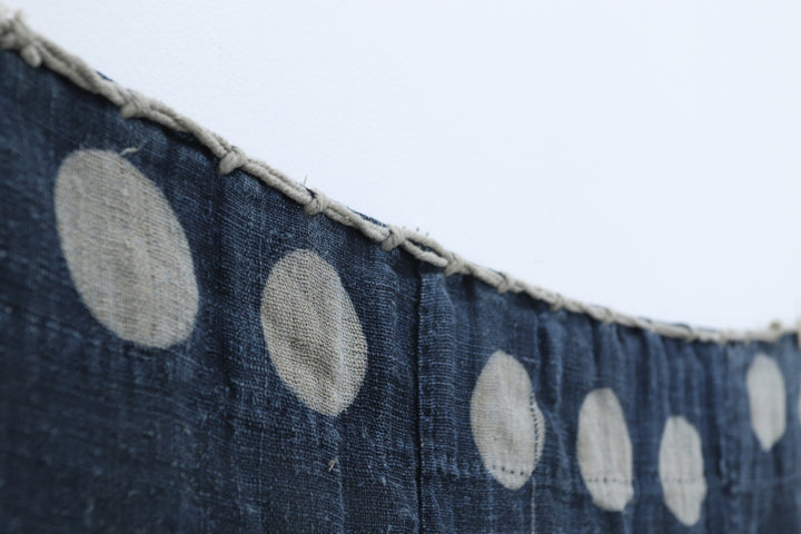 Antique Asian Blue Wall Decor Textile