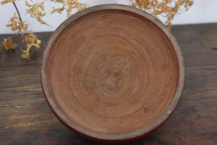 Antique Scarlett Oriental Container