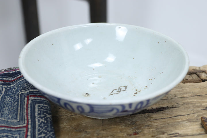 Antique Asian Ceramic Hand-painted Bowl 