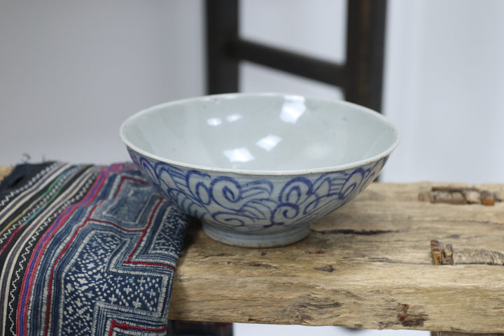 Antique Asian Ceramic Hand-painted Bowl 