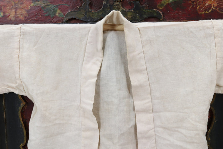Antique Child's Red and White Kimono with Socks