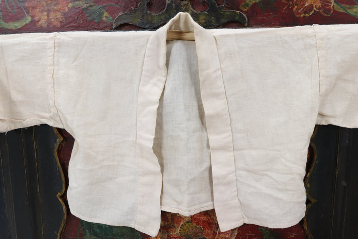 Antique Child's Red and White Kimono with Socks