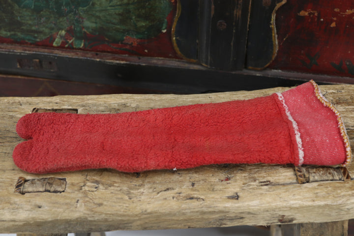 Antique Child's Red and White Kimono with Socks