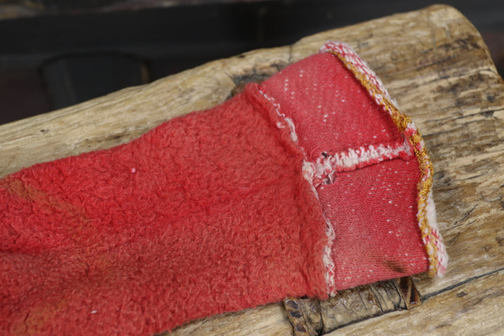 Antique Child's Red and White Kimono with Socks