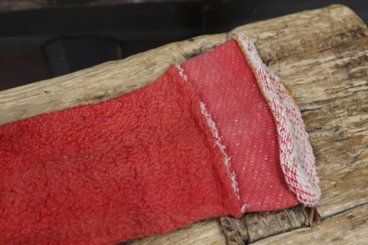 Antique Child's Red and White Kimono with Socks