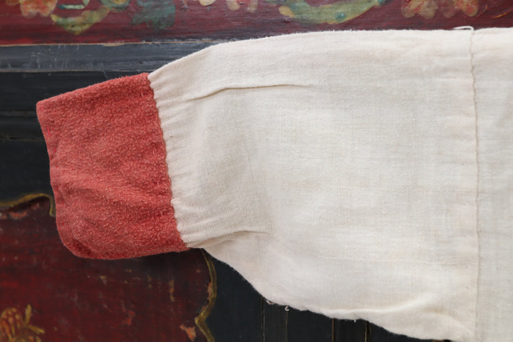 Antique Child's Red and White Kimono with Socks