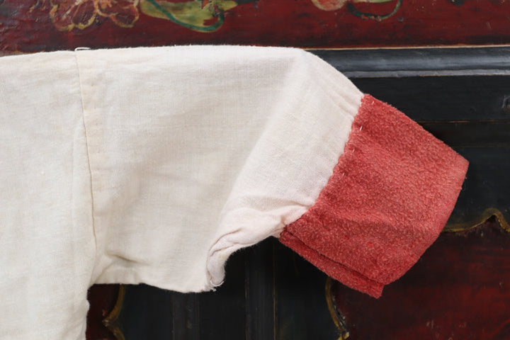Antique Child's Red and White Kimono with Socks