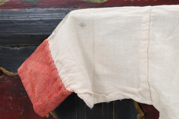 Antique Child's Red and White Kimono with Socks