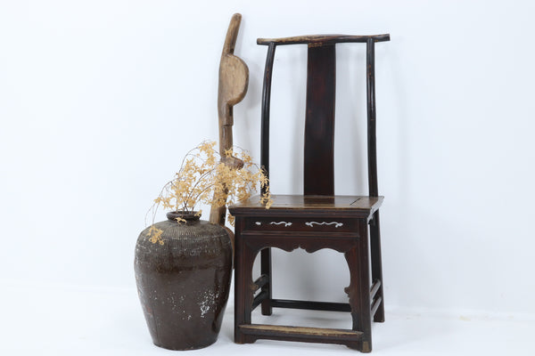 Antique Asian Wooden Seat