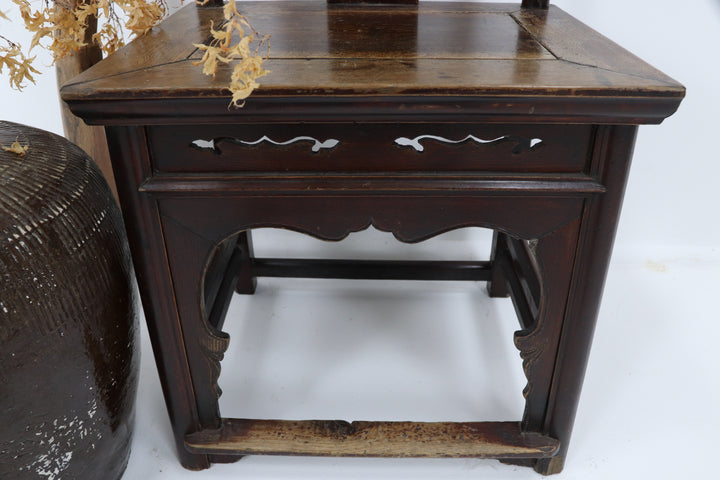 Antique Asian Wooden Seat